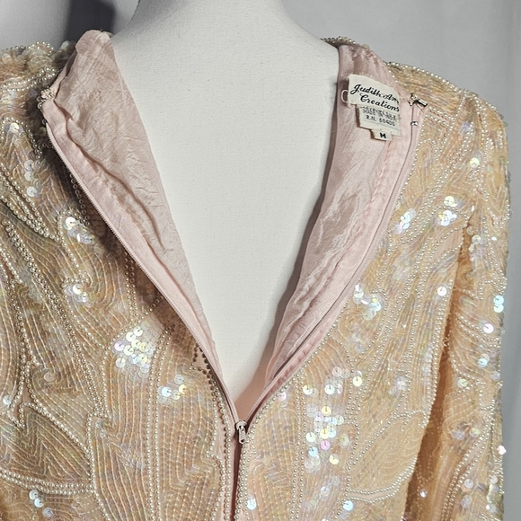 Silk Vintage Sequined Top - Picture 7 of 7